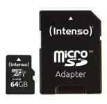 Intenso Speicherkarte microSDXC-Card PREMIUM 64GB