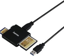 hama USB 3.0-Multikartenleser schwarz