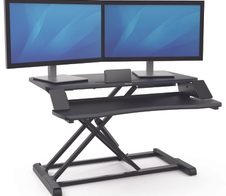 Fellowes Monitorständer Corsivo Sitz-Steh Workstation schwarz
