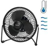 Hama USB-Ventilator schwarz Metall