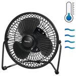 Hama USB-Ventilator schwarz Metall