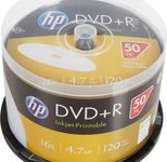 HP DVD+R 4,7GB Print 50er Cakebox Spindel