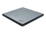 HL Data Storage Slim Portable externer DVD-Brenner silber