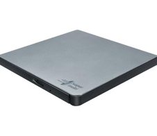 HL Data Storage Slim Portable externer DVD-Brenner silber