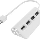 hama 4-fach USB-Hub weiß