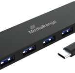 MediaRange USB C Hub 4-fach