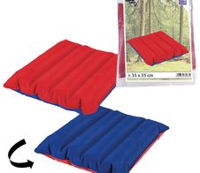 HAPPY PEOPLE® Sitzkissen aufblasbar blau, rot 35,0 x 35,0 cm