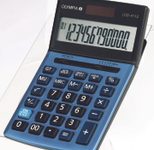OLYMPIA Tischrechner LCD-4112 stahlblau/schwarz