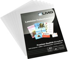 LMG Laminierfolien glänzend 80 mikron A3