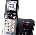 Panasonic Schnurloses Telefon mit Anrufbeantworter KX-TG6821GB schwarz-silber