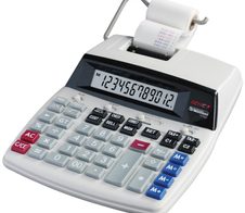 GENIE Tischrechner druckend D69 plus lichtgrau/schwarz