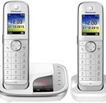Panasonic Schnurloses Telefon-Set mit Anrufbeantworter KX-TGJ322GW weiß