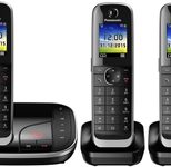 Panasonic Schnurloses Telefon-Set mit Anrufbeantworter KX-TGJ323GB schwarz
