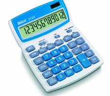 ibico® Tischrechner 212X weiß/blau