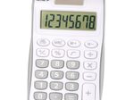 GENIE Taschenrechner 120 S weiß/silber-grau