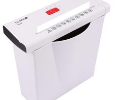 OLYMPIA PS36 Aktenvernichter mit Streifenschnitt bis 6 Blatt weiß