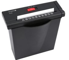 OLYMPIA PS36 Aktenvernichter mit Streifenschnitt bis 6 Blatt schwarz