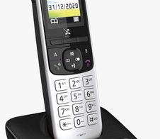 Panasonic Schnurloses Telefon mit Anrufbeantworter KX-TGH720GS silber-schwarz