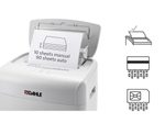 DAHLE ShredMATIC 90 Aktenvernichter mit Partikelschnitt bis 90 Blatt lichtgrau
