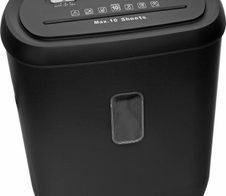 LMG DWS-1008 Aktenvernichter mit Partikelschnitt bis 10 Blatt schwarz