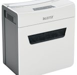 LEITZ Protect 6X Aktenvernichter mit Partikelschnitt bis 6 Blatt weiß