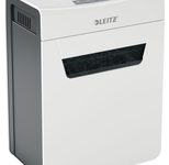 LEITZ Protect 8X Aktenvernichter mit Partikelschnitt bis 8 Blatt weiß
