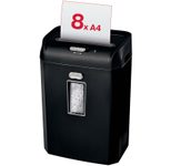 Rexel ProMax REX823 Aktenvernichter mit Partikelschnitt bis 8 Blatt schwarz