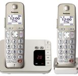 Panasonic Schnurloses Telefon-Set mit Anrufbeantworter KX-TGE262GN champagner