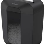 Fellowes LX50 Aktenvernichter mit Partikelschnitt bis 9 Blatt schwarz