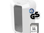 Fellowes Powershred LX70 Aktenvernichter mit Partikelschnitt bis 11 Blatt weiß