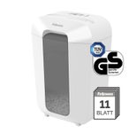 Fellowes Powershred LX70 Aktenvernichter mit Partikelschnitt bis 11 Blatt weiß