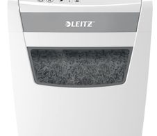 LEITZ office S P4 Aktenvernichter mit Partikelschnitt bis 12 Blatt weiß