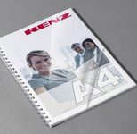 RENZ Deckfolien für Bindemappen DIN A4 0.2 mm transparent