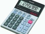 Sharp Tischrechner EL-M711G lichtgrau/schwarz
