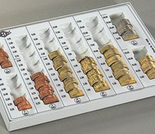 WEDO Zählbrett lichtgrau 26,8 x 16,5 x 3,5 cm