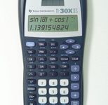 TEXAS INSTRUMENTS Wissenschaftlicher Taschenrechner TI-30 X II S schwarz/silber