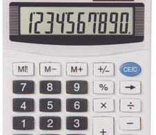 Rebell Tischrechner SDC 410 weiß/schwarz