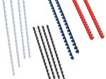 RENZ Kunststoffbinderücken-Set weiß, schwarz, blau, rot