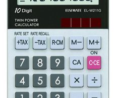 Sharp Taschenrechner EL-W211GGY schwarz/grau
