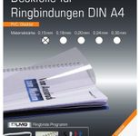 LMG Deckfolien für Bindemappen DIN A4 0.15 mm transparent