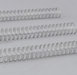 RENZ Drahtbinderücken silber, glänzend