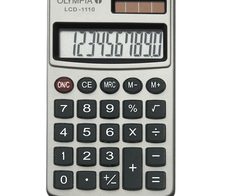 OLYMPIA Taschenrechner LCD-1110 silber