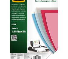 Fellowes Deckfolien für Bindemappen DIN A4 0.2 mm transparent