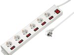 Hama Steckdosenleiste mit Überspannungsschutz 1.4 m