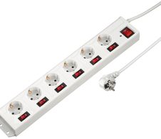Hama Steckdosenleiste mit Überspannungsschutz 1.4 m