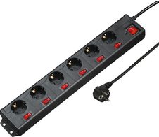 Hama Steckdosenleiste mit Überspannungsschutz 1.4 m