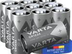 VARTA LITHIUM Cylindrical CR123A Megablister 10