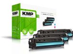 KMP Toner H-T189CMY cyan, magenta, gelb kompatibel zu HP 312A (CF440AM), 3er-Set