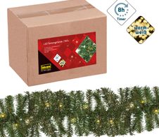 Idena Lichterkette 10 m dunkelgrün