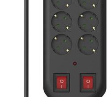 Hama Steckdosenleiste mit Überspannungsschutz 2 m